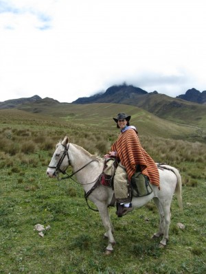 Horseback Riding at the Base of Cotopaxi Volcano
