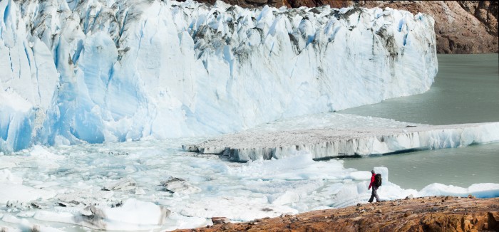 The Viedma Glacier is in Los Glaciares National Park, nearby to El Chalten