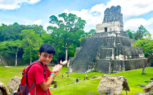 Family fun in Tikal